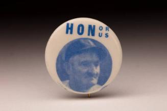 Honus Wagner Statue Fund pin, 1954