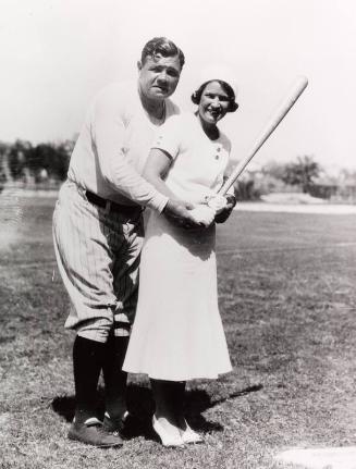 Babe and Claire Ruth at Spring Training photograph, 1932