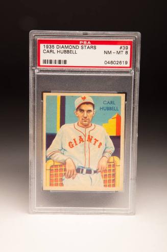 Diamond Stars Carl Hubbell baseball card, 1935