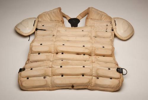 Christine Wren chest protector, 1975-1978