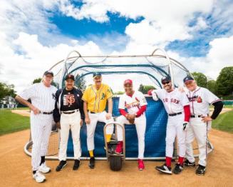 Goose Gossage, Juan Marichal, Rollie Fingers, Ozzie Smith, Wade Boggs, and Phil Niekro on Field…