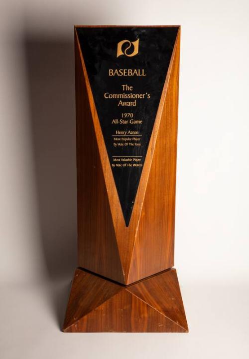 Hank Aaron Commissioner's Award replica, 1970