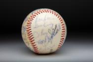 Salt Lake City Bees Autographed ball, 1963