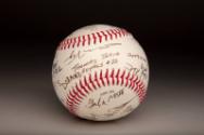 Tesuque Pueblo Autographed ball, 2021 July 04