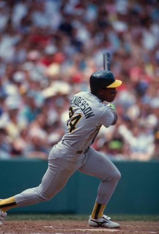 Rickey Henderson Batting photograph, 1990s