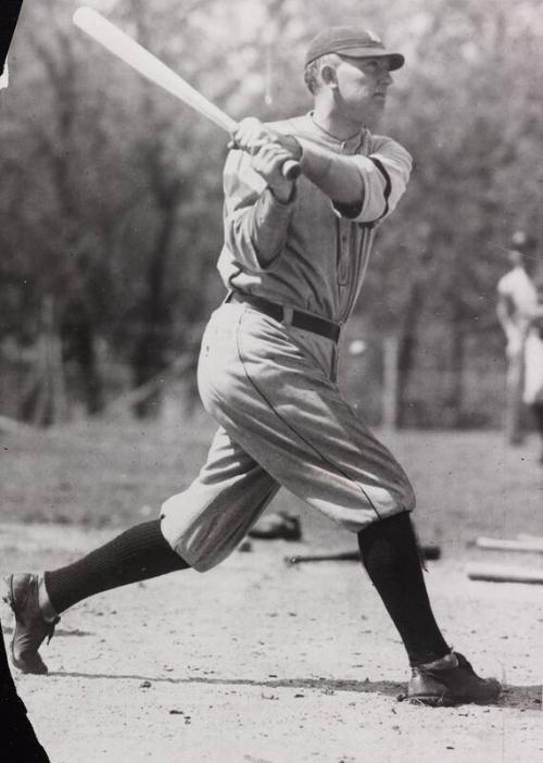 Ty Cobb Batting photograph, between 1914 and 1922