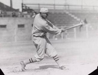 Walter Johnson Batting photograph, 1926