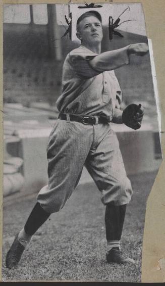 Christy Mathewson Pitching photograph, between 1916 and 1918