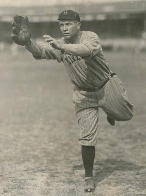 Tris Speaker Fielding photograph, 1918