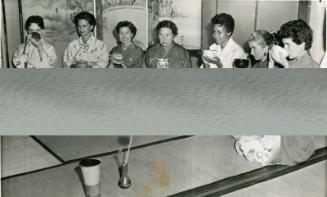 Wives of Dodgers Players at a Tea Ceremony photograph, 1956