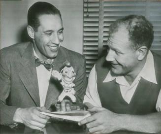 Bob Feller with Bill Veeck photograph, 1948 January