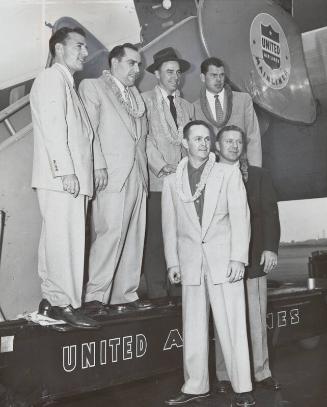 Barnstorming photograph, approximately 1952