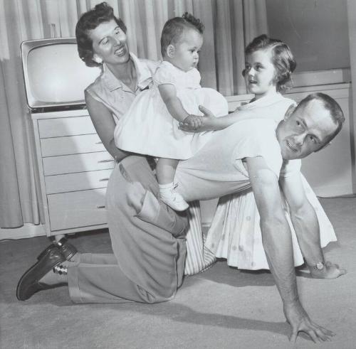 Nellie Fox with Family photograph, 1957 June 10