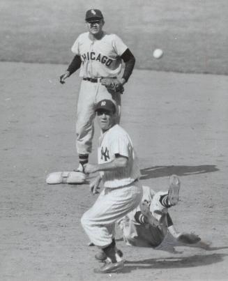 Nellie Fox, Hank Bauer, and Chico Carrasquel photograph, probably 1955