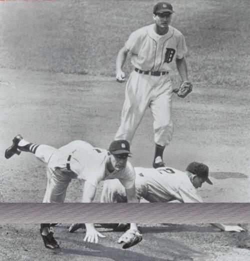 Nellie Fox, Harvey Kuenn and Fred Hatfield photograph, probably 1955