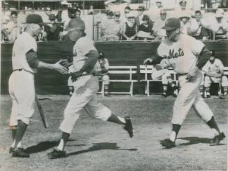 Richie Ashburn, Clarence Coleman and Chris Cannizarro photograph, 1962 March 11