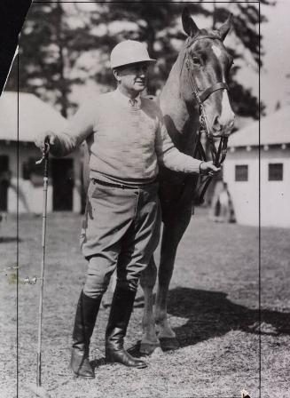 Ty Cobb Playing Polo photograph, 1931