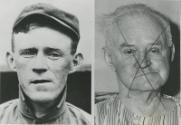 Johnny Evers Dual photograph, circa 1905 and 1946