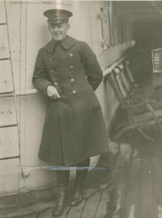 Johnny Evers on Boat Deck photograph, 1919 January 05