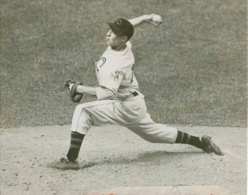 Bob Feller Pitching photograph, 1939 July 11