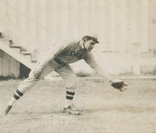 Nap Lajoie Fielding photograph, 1906 or 1907