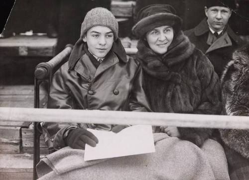 Christy and Jane Mathewson photograph, 1921 February