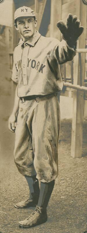 Christy Mathewson Pitching photograph, between 1900 and 1902