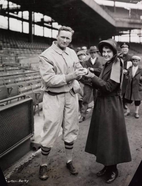 "Walter Johnson A Salvation Army Fan" photograph, 1926 April