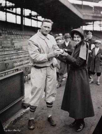 "Walter Johnson A Salvation Army Fan" photograph, 1926 April