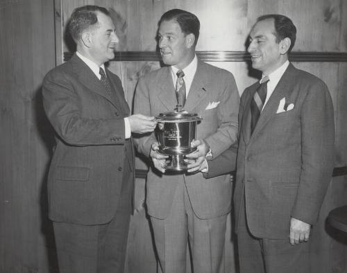 Dan Daniel, Mel Ott, and Gus Steiger photograph, undated