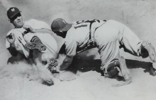 Mel Ott and Al Lopez photograph, 1945 June 27