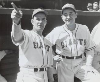 Mel Ott and Phil Weintraub photograph, probably 1944