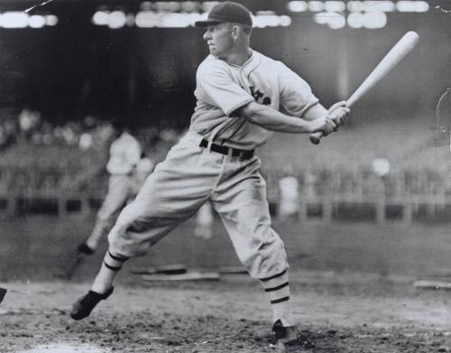 Mel Ott Batting photograph, between 1933 and 1937