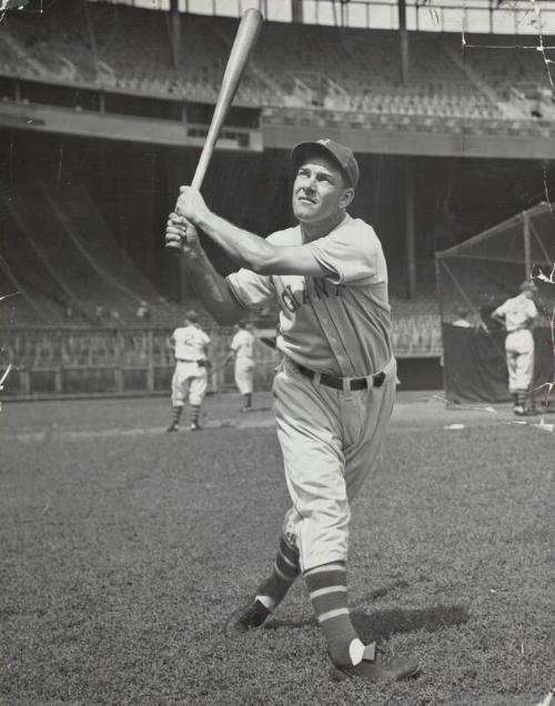 Mel Ott Batting photograph, probably 1937