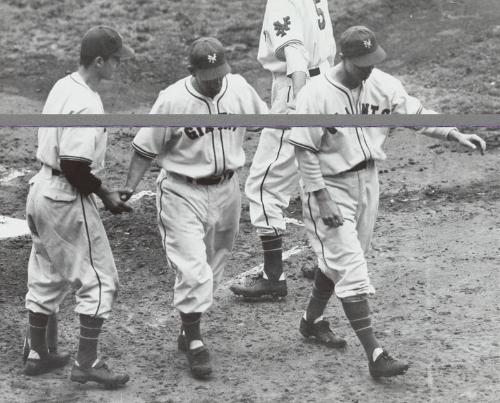 Mel Ott with Other Players photograph, probably 1941