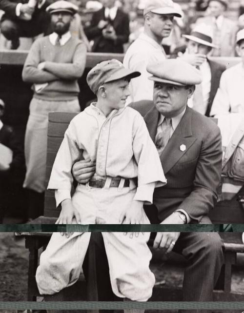 Babe Ruth and Billie Webb at World Series photograph, 1933 October 02