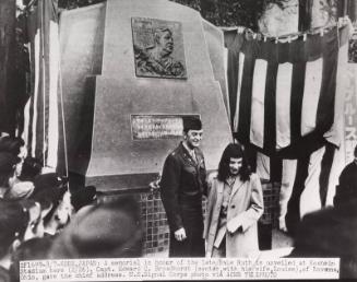 Babe Ruth Memorial photograph, 1949 February 26