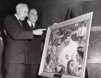 Babe Ruth Art photograph, 1950 December 21