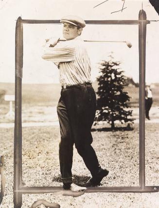 Babe Ruth Golfing photograph, undated