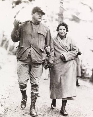 Babe and Claire Ruth Hunting photograph, 1933 November 29