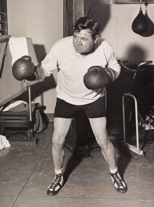 Babe Ruth Boxing photograph, 1933 January 19