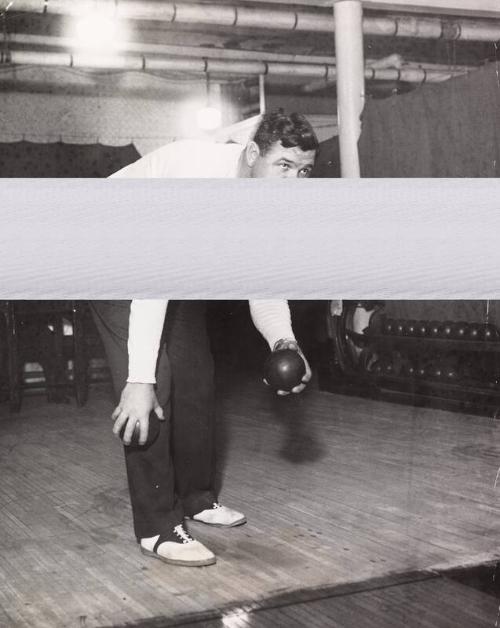 Babe Ruth Candlepin Bowling photograph, 1930 January 06