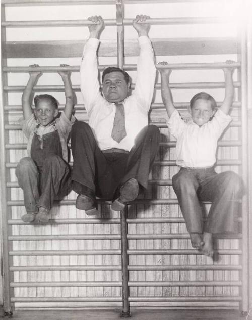 Babe Ruth and Children photograph, 1931 October