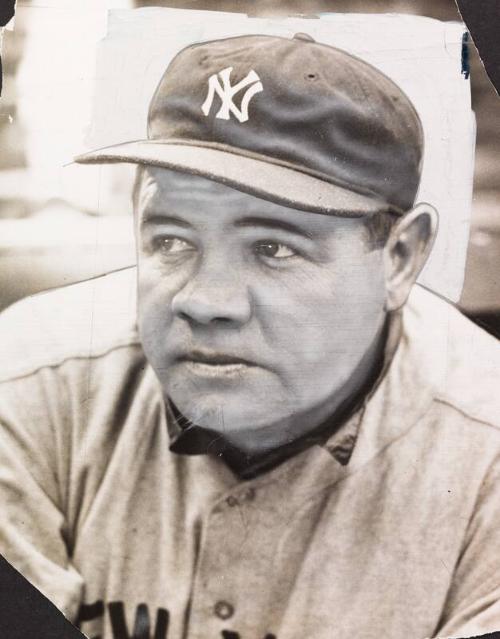 Babe Ruth Portrait photograph, between 1920 and 1934