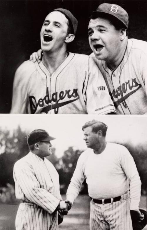 Babe Ruth "Milestones in Ruth's Careers" photograph, 1948 August 11