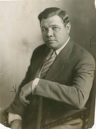 Babe Ruth Portrait photograph, undated