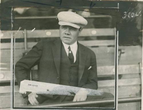 Babe Ruth Portrait photograph, probably April 1922