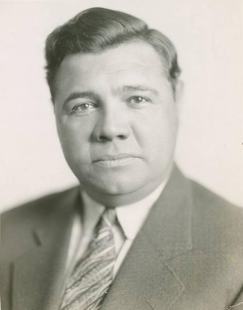 Babe Ruth Portrait photograph, undated