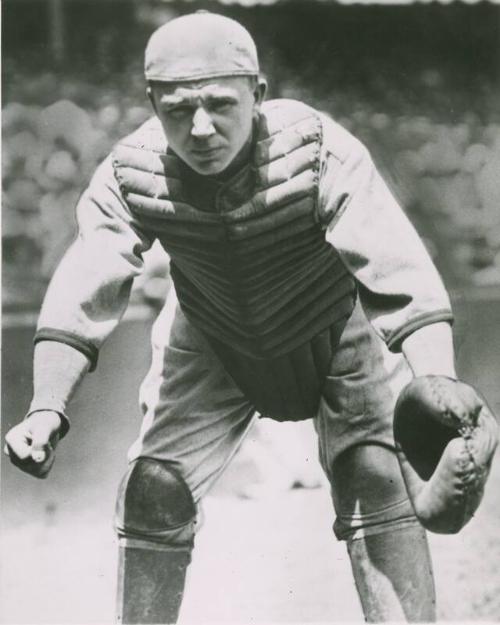 Ray Schalk in Catching Pose photograph, between 1912 and 1929