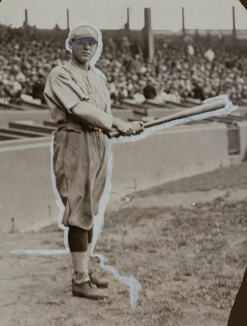 George Sisler Batting photograph, between 1915 and 1926